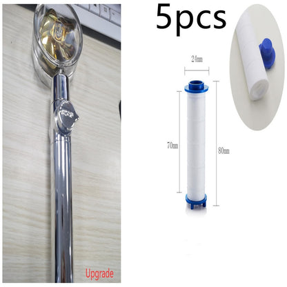 Turbo Propeller Shower Head Water Saving High Preassure Flow 360 Degrees With Fan Extension Showerhead Rainfall With Holder