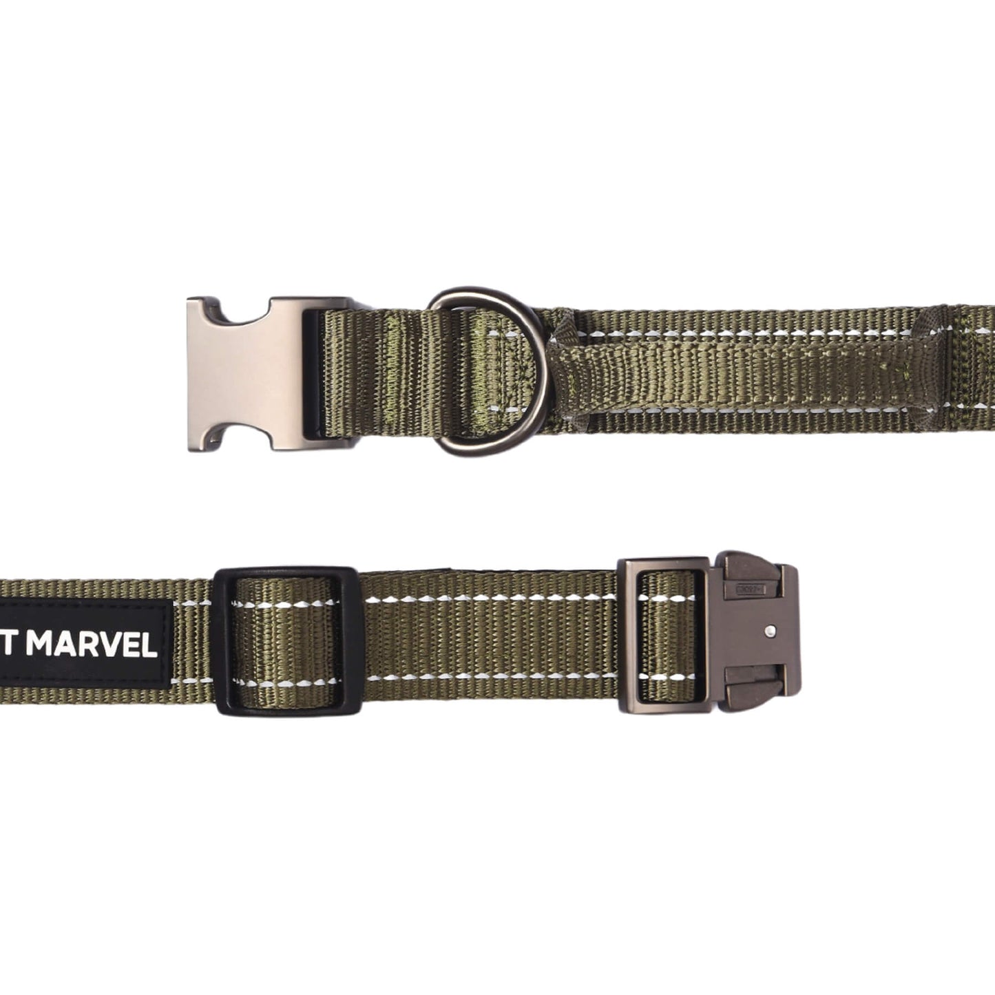 US Local PET MARVELHigh Performance Tactical Dog Collar 1.25 In Wide With Handle