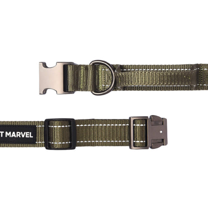 US Local PET MARVELHigh Performance Tactical Dog Collar 1.25 In Wide With Handle