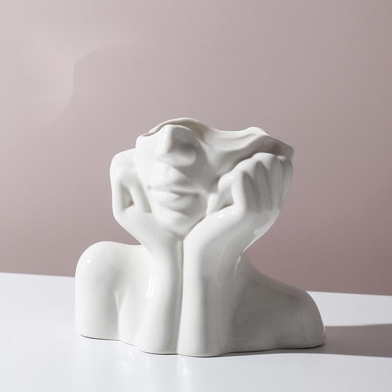 US Local Human Body Shape Ceramic Vase
