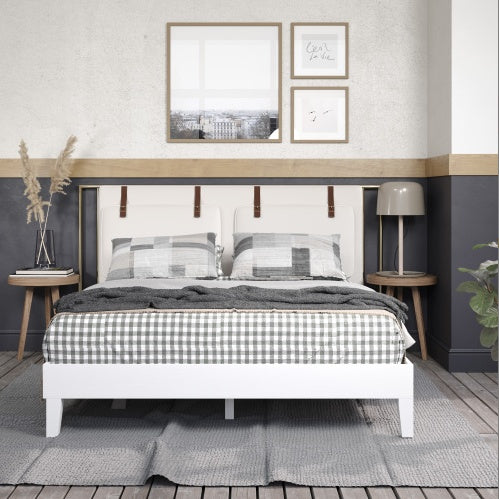 US Local Nix - Queen Platform Bed - White