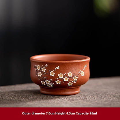 Yixing Purple Sand Pile Painting Personal Cup