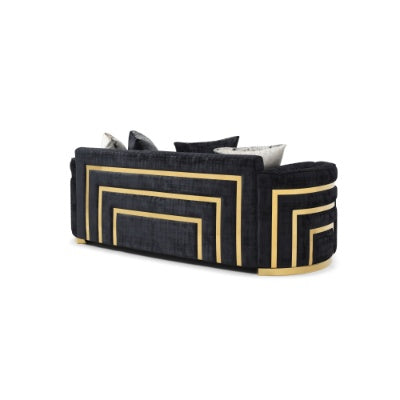 US Local Soledad G00523A-S Sofa , Black