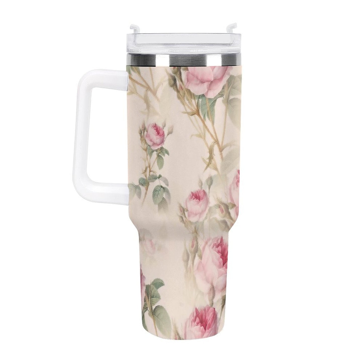 PHDT00120 POD US Local Tumbler 40 oz Large Capacity Car Cup Roses