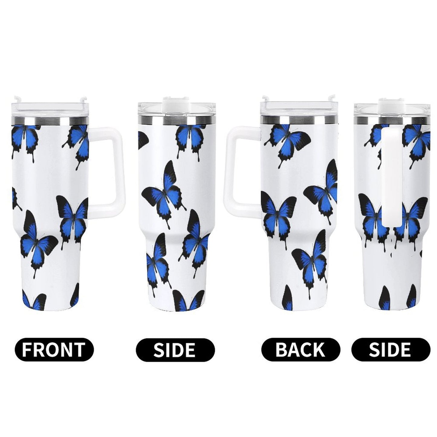 PHDT00488 POD US Local Tumbler 40oz Large Capacity Car Cup Butterfly