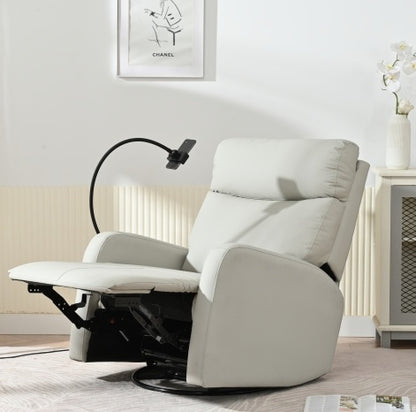 US Local Modern Small Rocking Chair, Swivel Recliner, Bedroom Chair