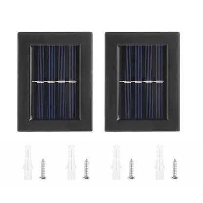 US Local Outdoor Solar Deck Lights Path Garden Patio Pathway Stairs Step Fence Lamp 2pcs