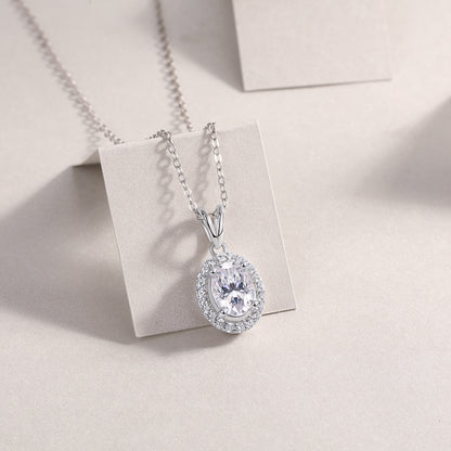 US Local Infinite - A Fashionable And Luxurious Diamond Jewelry Pendant Set With Moissanite S925 Sterling Silver And Platinum Plating