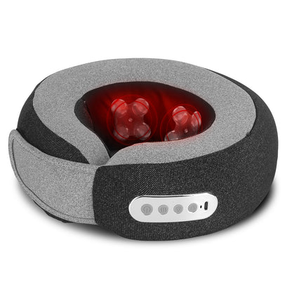 US Local 1 Pc 2 In 1 Neck Massager Pillow With Heat Electric Memory Foam Travel Pillow Shiatsu Neck Massager With 3 Speeds Timer For Home Office Travel