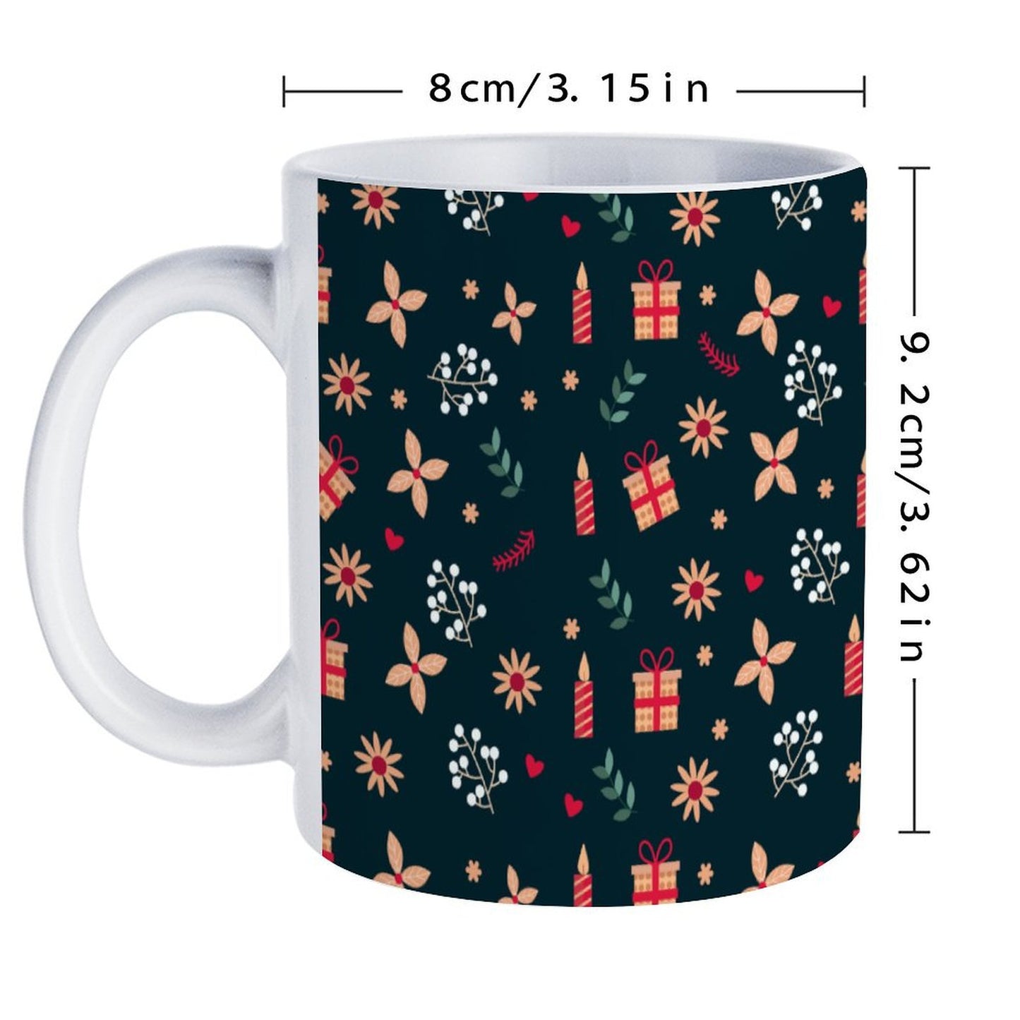 POD US Local White mug with full print, Christmas 0039