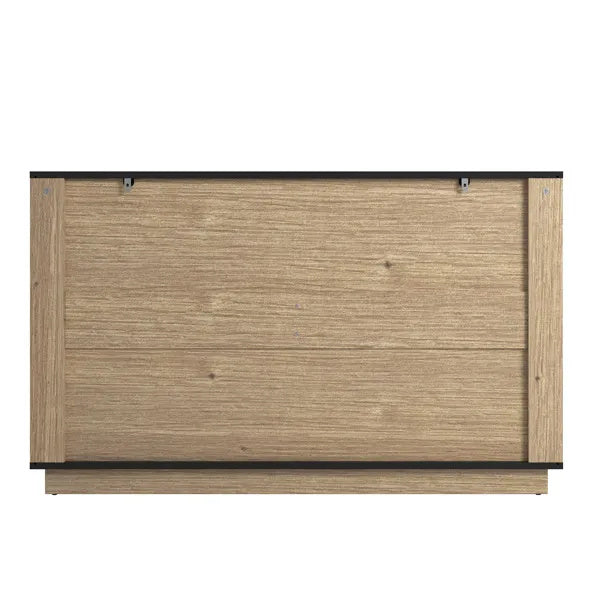 US Local Modern Multi-functional Six-drawer MDF Cabinet,The Perfect Combination Of Rounded Corners And Multifunctional Design, With Product Dimensions