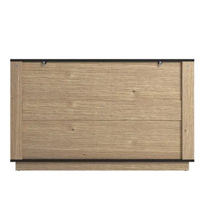 US Local Modern Multi-functional Six-drawer MDF Cabinet,The Perfect Combination Of Rounded Corners And Multifunctional Design, With Product Dimensions