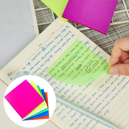 US Local Transparent Post-it Notes Student Notes Sticky Notes Stickers Detachable Notes Sticky Notes