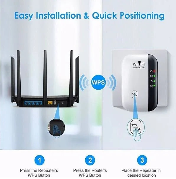 US Local WiFi Range Extender Internet Booster Wireless Signal Repeater