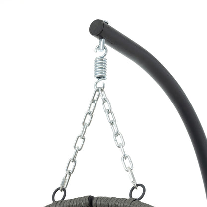 US Local Egg Chair With Stand Indoor Outdoor Swing Chair Patio Wicker Hanging Egg Chair Hanging Basket Chair