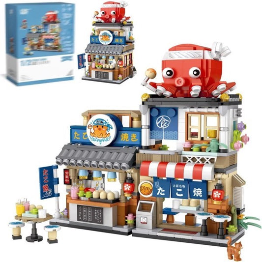 US Local 4 PACK BRICK BUILDING KIDS SET, 2969 PCS BUILDING BLOCK SET JAPAN STREET BUILDING PLAYSET GIFTS. -No Delivery On Weekends