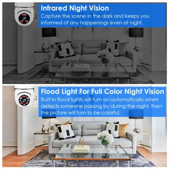 US Local E27 WiFi Bubble Camera