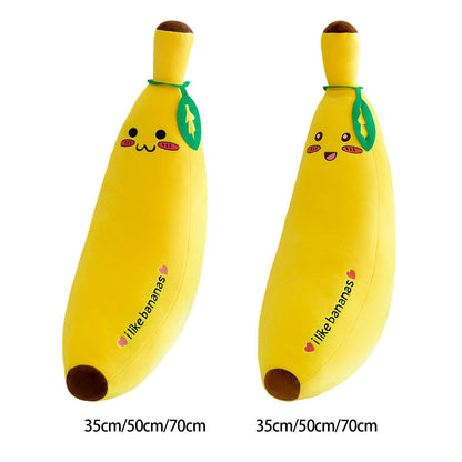 US Local Plush Banana Stuffed Pillow Decor Plushie Toy Breathable Soft Fruit New