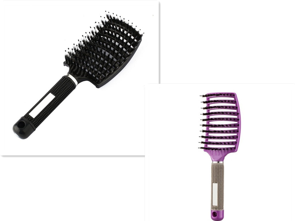 US Local Hairbrush Anti Klit Brushy Haarborstel Women Detangler Hair Brush Bristle Nylon Scalp Massage  Teaser Hair Brush Comb