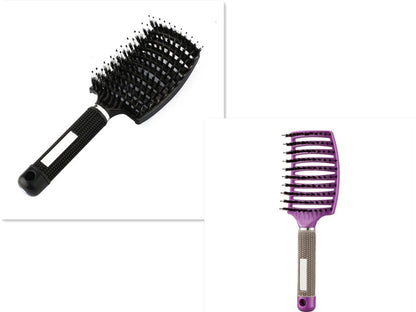 US Local Hairbrush Anti Klit Brushy Haarborstel Women Detangler Hair Brush Bristle Nylon Scalp Massage  Teaser Hair Brush Comb