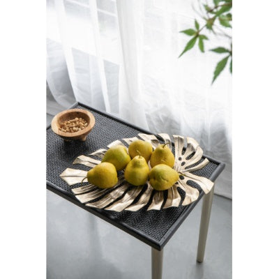 US Local 18.9x13.4x1.4 Gold Monstera Leaf Wall DEcor