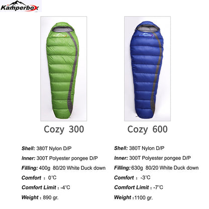 Ultra Light Winter Camping Equipment, Lightweight Sleeping Bag