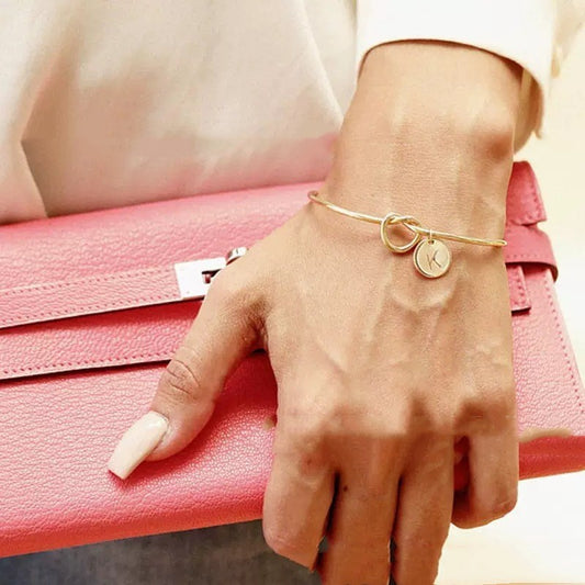 Titanium Steel 26 English Letters Bracelet Diy Love Heart