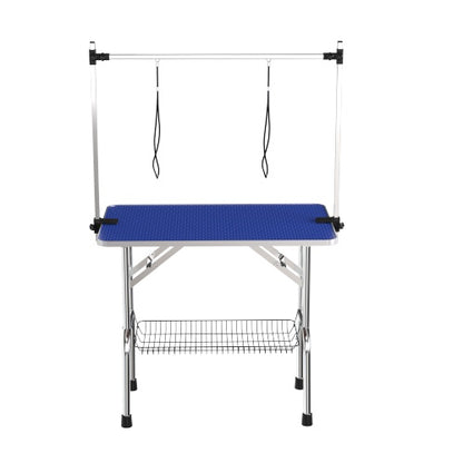 US Local Large Pet Dog And Cat Grooming Table With Adjustable Arms And Clips Large Heavy Duty Animal Grooming Table 42 Inches