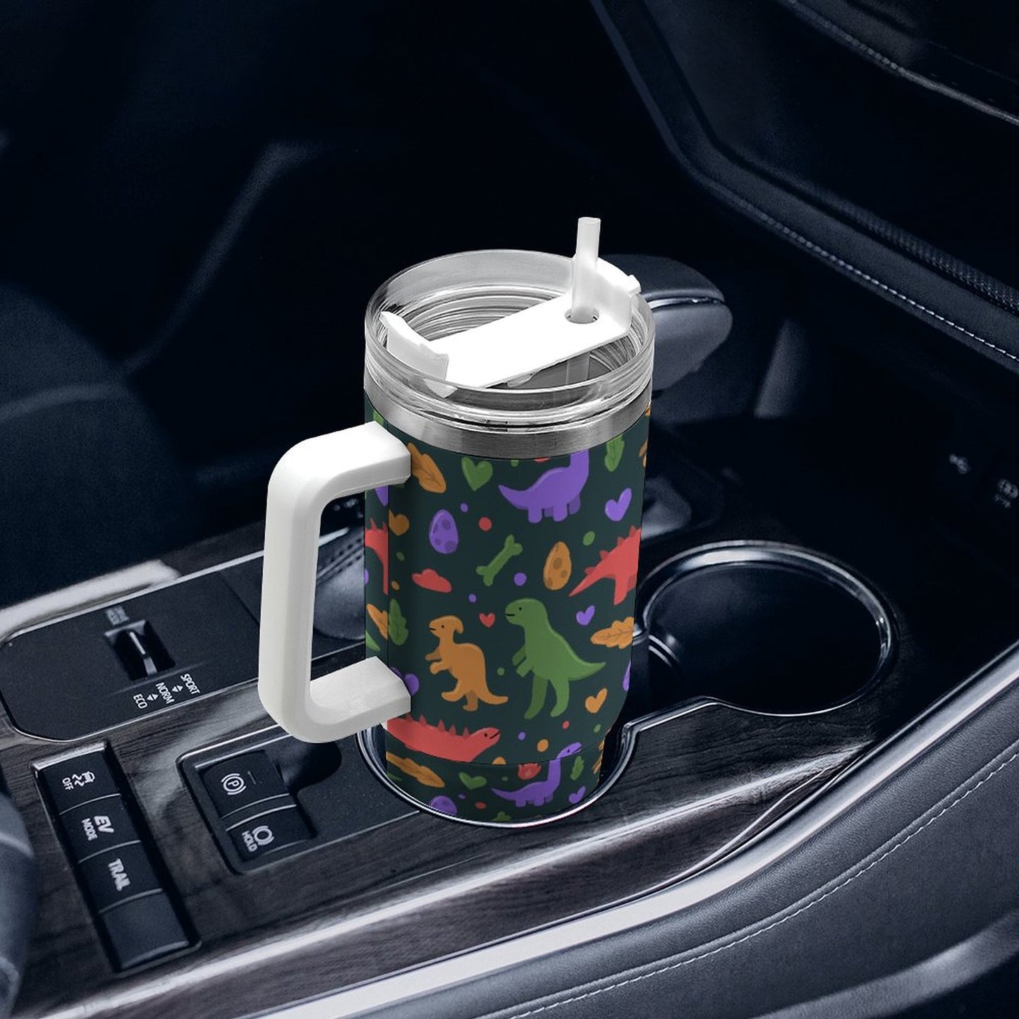 PHDT00515 POD US Local Tumbler 40oz Large Capacity Car Cup Cartoon, Dinosaur