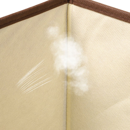 US Local Household Items Storage Box Cotton And Linen Large Folding Storage Box Clothing Storage Box 44-30-30cm, 3-piece Set, 5-piece Set