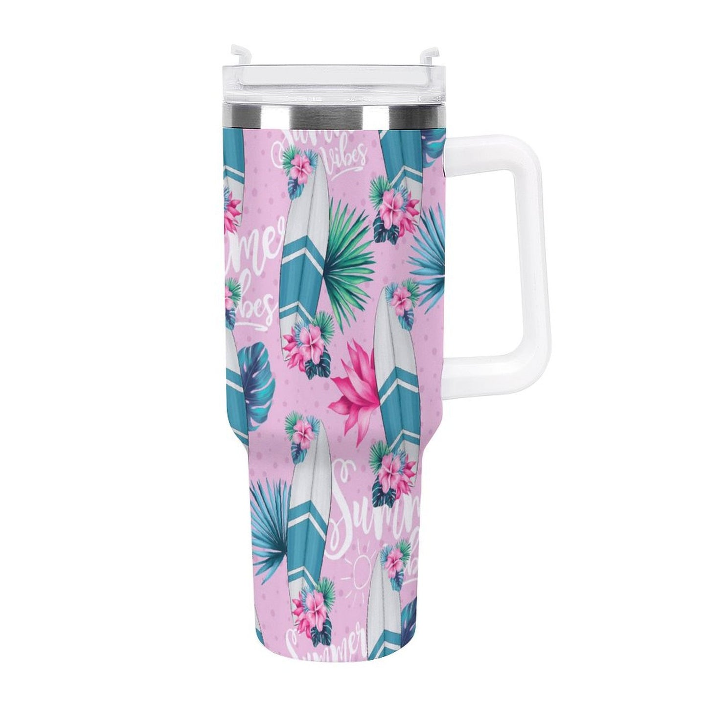 PHDT00446 POD US Local Tumbler 40 oz Large Capacity Car Cup Sailing, Surfing, Tropical, Summer