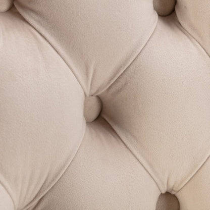 US Local Swivel Velvet Barstools Adjusatble Seat Height From 25-33 Inch Beige,Set Of 2