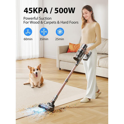 US Local 45KPa Strong Suction Power Wireless LED Touch Display 60 Minutes Of Battery Life Home Lightweight Handheld Pet Hair Vacuum Cleaner