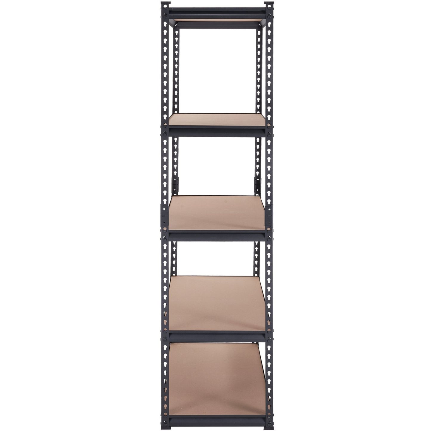 US Local VEVOR Storage Shelving Unit, 5-Tier Adjustable, 2000 Lbs Capacity, Heavy Duty Garage Shelves Metal Organizer Utility Rack, Black,  For Kitchen Pantry Basement Bathroom Laundry