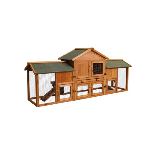 US Local Oversized Rabbit Cage With 2 Running Spaces Small Animal Habitat