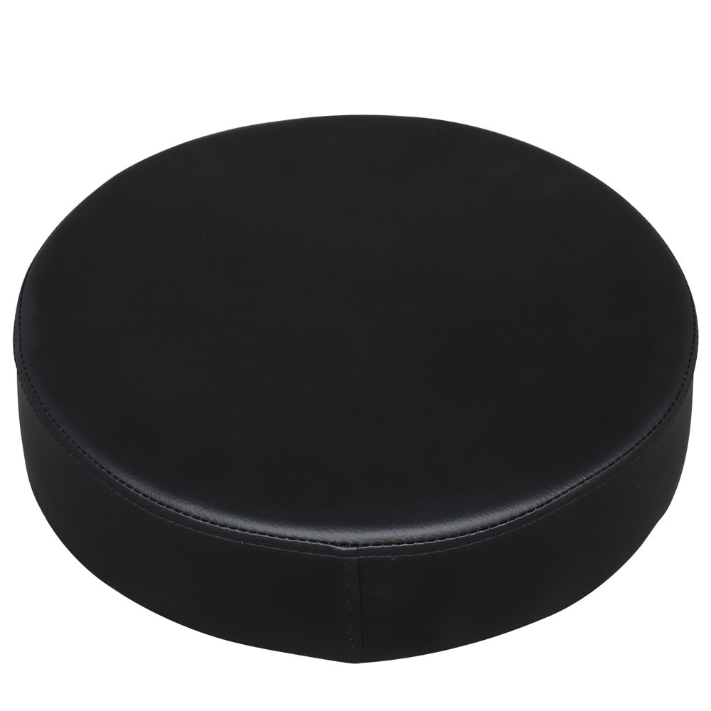 US Local Semi-PU Leather SGS Certified Air Bar Shaped Cotton 8cm Thickness Nylon Wheel 150kg Black Technician Stool Round Cushion