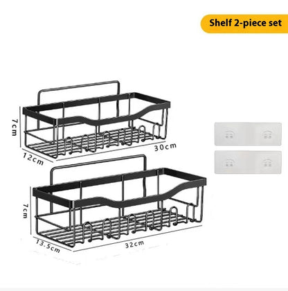 US Local Punch-free Bathroom Storage Rack