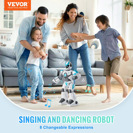 US Local VEVOR RC Robot Toy Talking Dancing Gesture And Voice Remote Control Programmable
