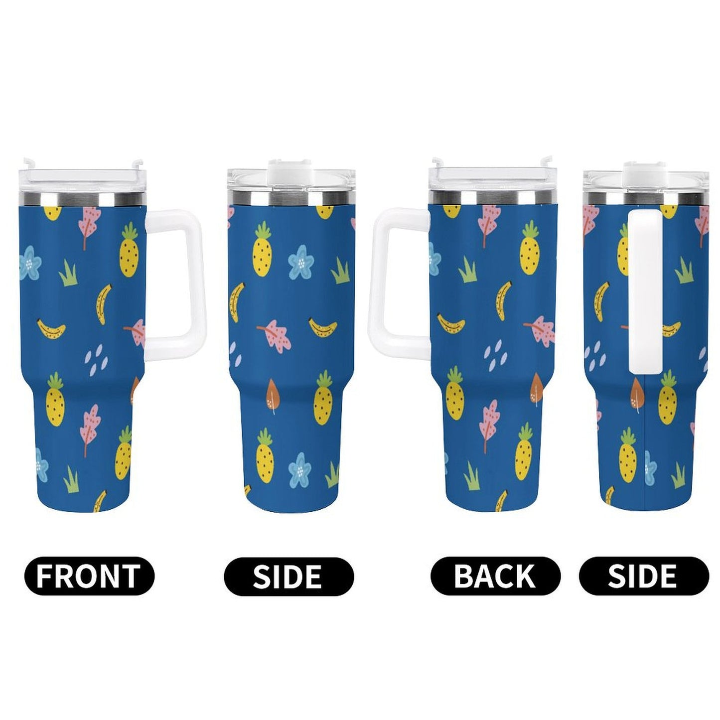 PHDT00181 POD US Local Tumbler 40 oz Large Capacity Car Cup Pineapple blue