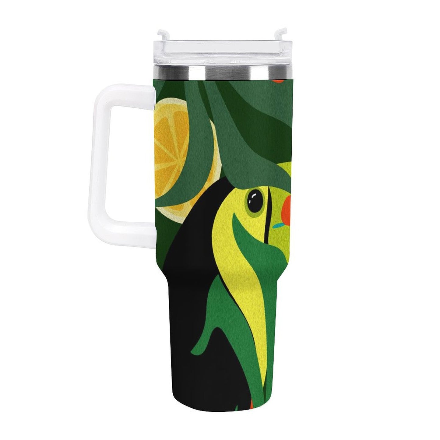 PHDT00227 POD US Local Tumbler 40 oz Large Capacity Car Cup Big Billed Bird, Jungle