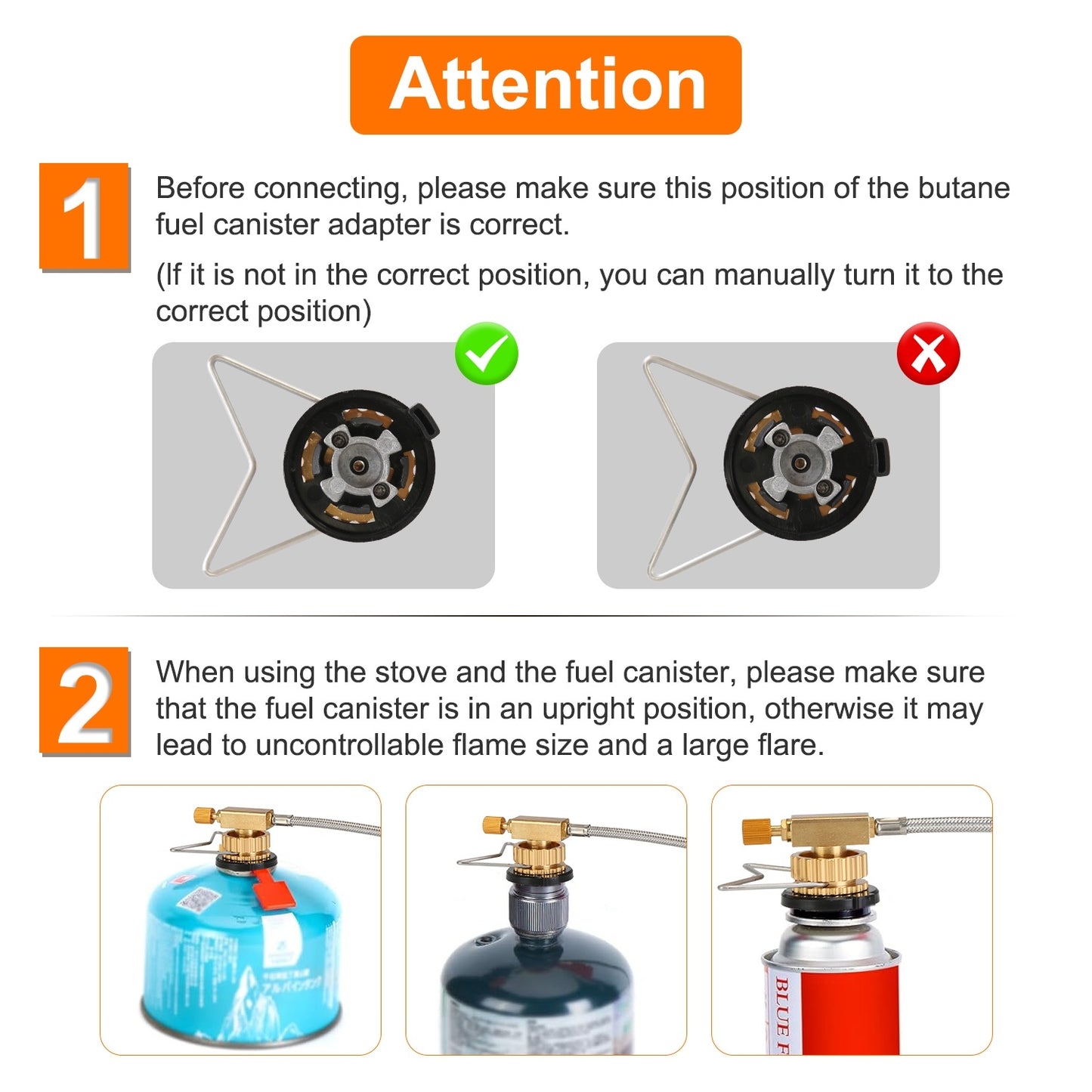 US Local 12000W Portable Camping Stove With Cassette Adapter Windproof Outdoor Backpacking Burner With Carrying Case Igniter For Outdoor Hiking Camping Picnic Backpacking