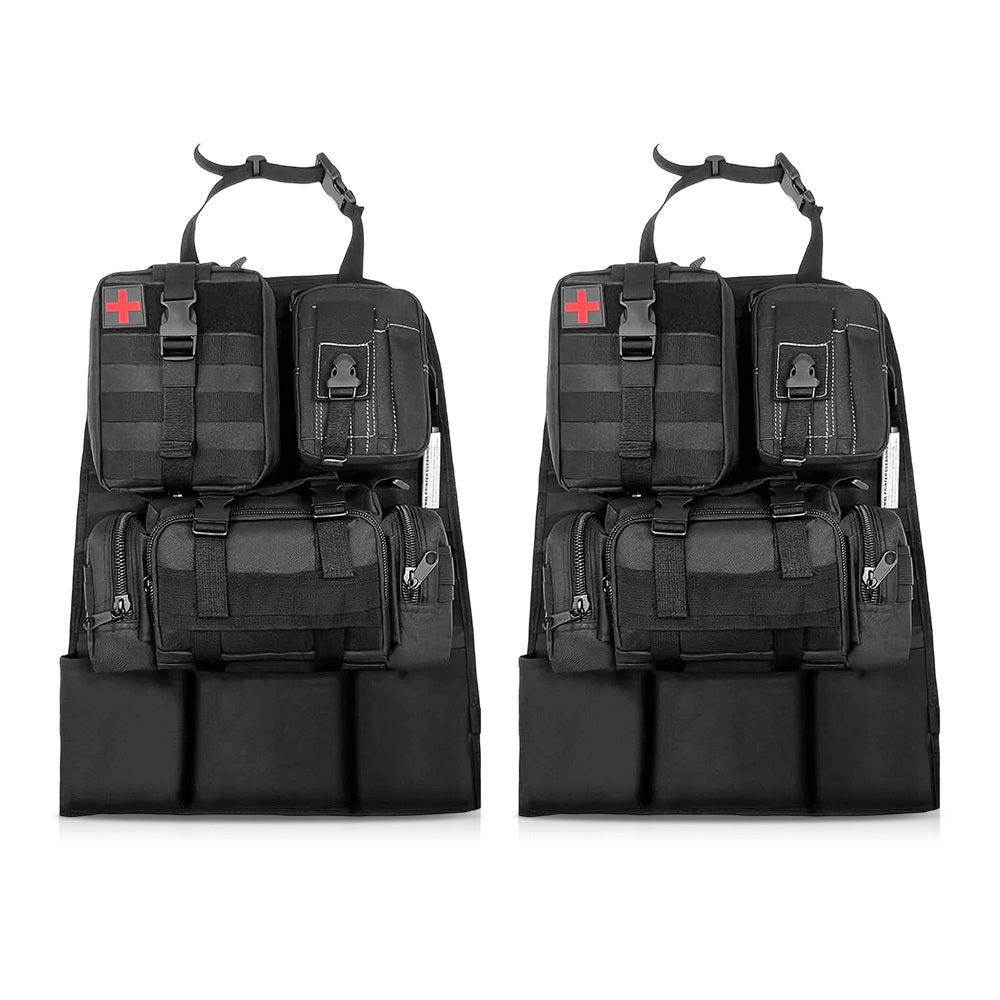 US Local 2 Set-Storage Bag, Back Seat Organizer With 3 Detachable Pouches, Tool Room, Warehouse, Outdoor Activity Use