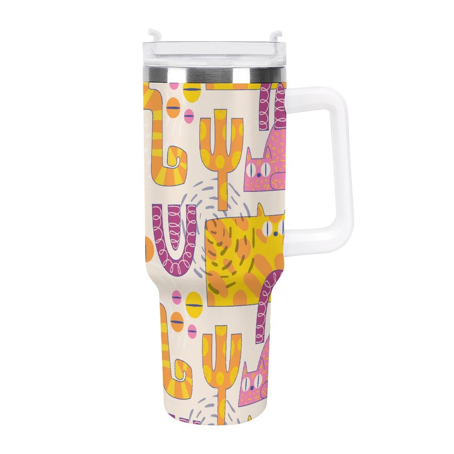 PHDT00248 POD US Local Tumbler 40 oz Large Capacity Car Cup Cat