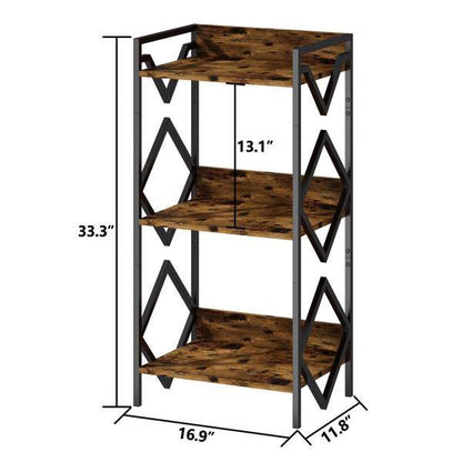 US Local 3-tier Bookshelves For Small Spaces