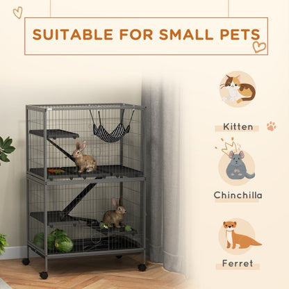 US Local 5 Tiers Of Small Animal Cages, Ferret Cages, Large Chinchilla Cages With Hammock Fittings And Heavy Duty Wires
