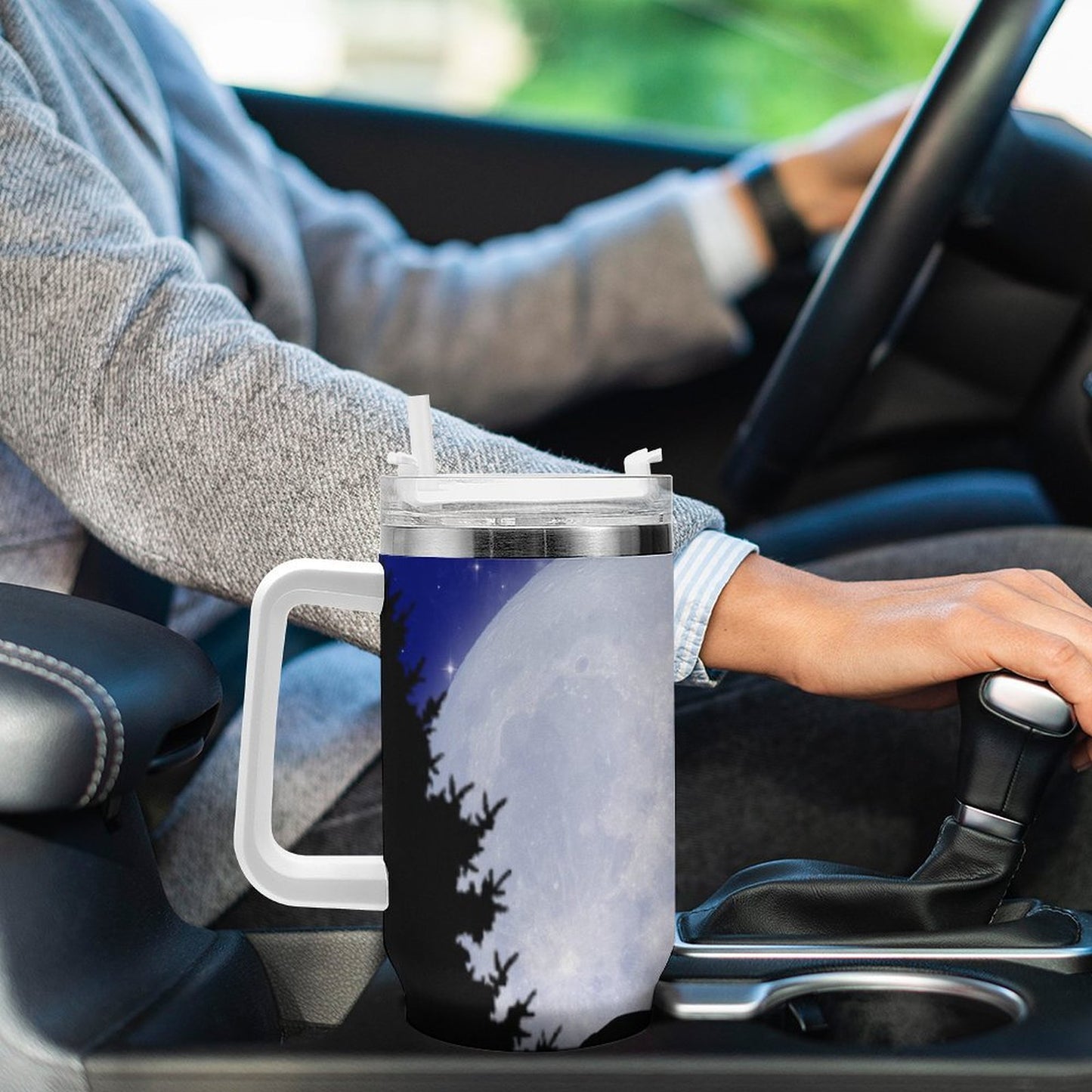 PHDT00282 POD US Local Tumbler 40 oz Large Capacity Car Cup Christmas Animal Deer