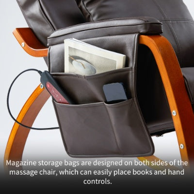 US Local MASSAGE Comfortable Relax Rocking Chair Brown