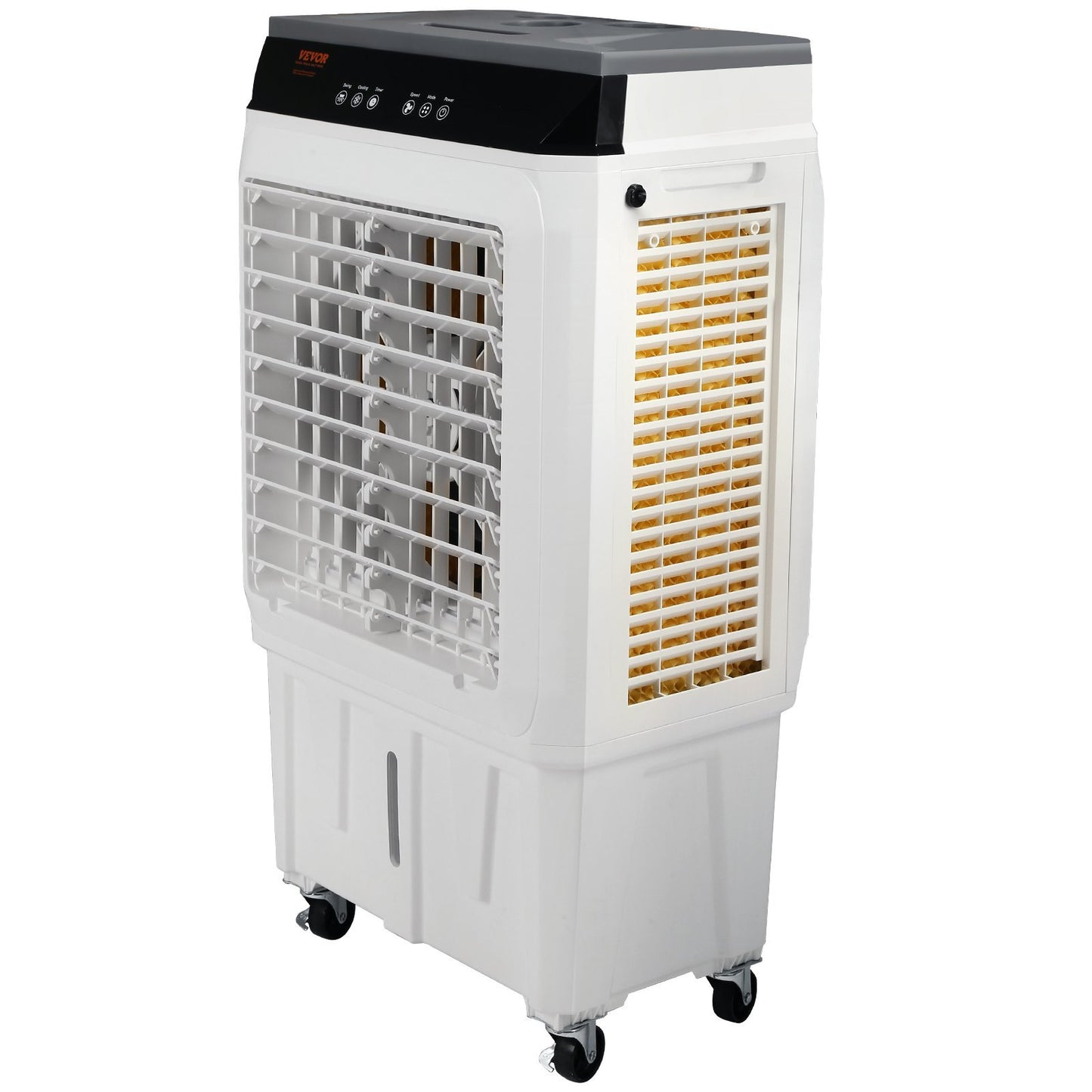 US Local VEVOR Evaporative Air Cooler, 2100 CFM, Oscillating Swamp Cooler With Adjustable 3 Speeds And 12 H Timer, 7 Gal Portable Air Cooler For 750 Sq.ft, Indoor Outdoor Use