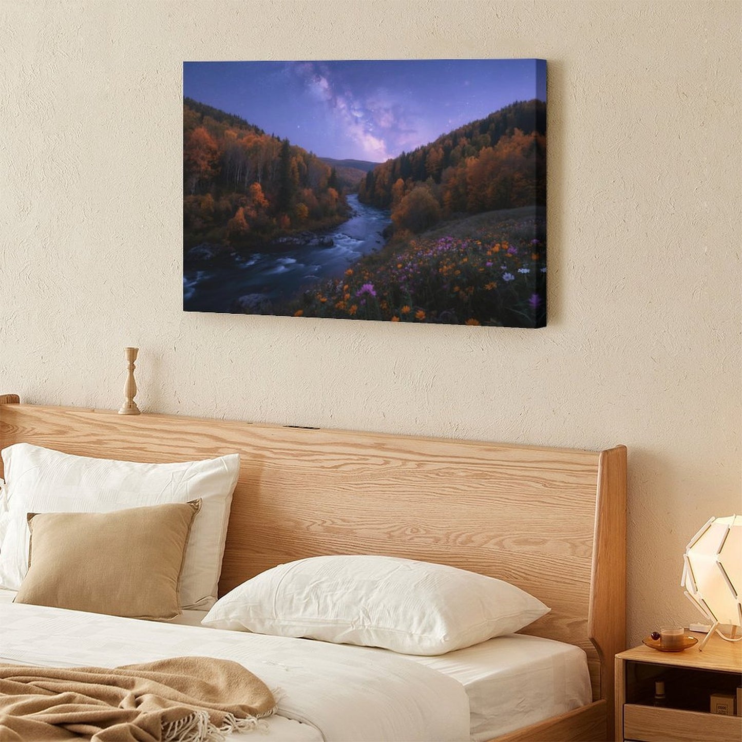 Decorative Interior Frame Painting Mountain-river-starry-autumn-4