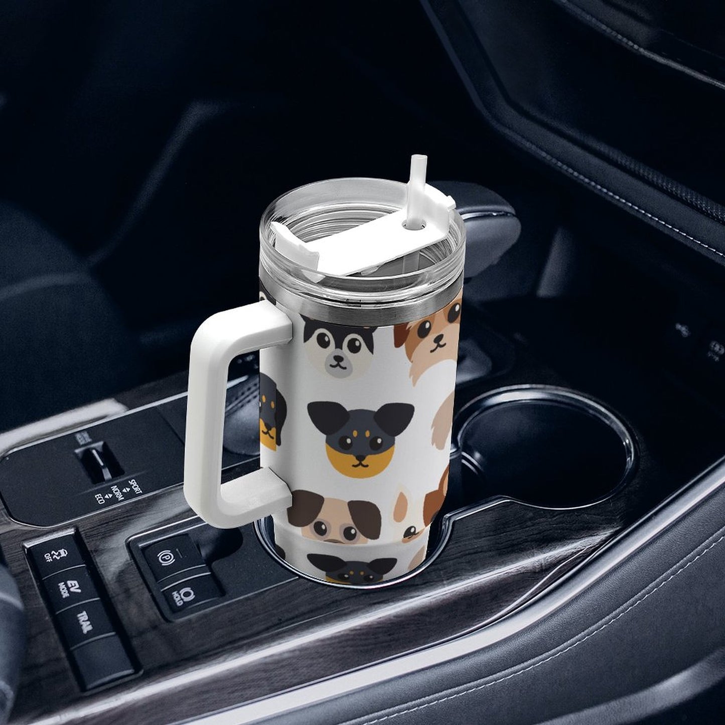 PHDT00240 POD US Local Tumbler 40 oz Large Capacity Car Cup Cartoon Dog